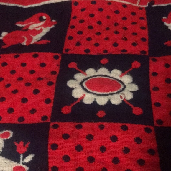 Knitted baby blanket true vintage - Picture 4 of 10